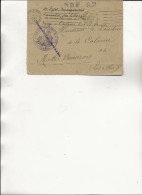 LETTRE FRANCHISE MILITAIRE OBLITEREE 6 LIGNES AVEC CAD PARIS XVIII -RUE DE CLIGNANCOURT   1933 - Mechanische Stempels (varia)