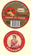 2 Etiqu.CHABRIS 36-B- BICOUNET Ligueil Uni-Coop 37 - Cheese