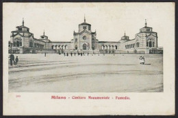 ITALIA MILANO CIMITERO MONUMENTALE FAMEDIO 1900 - Milano (Milan)