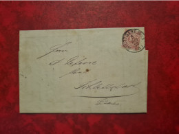 LETTRE STUTTGART POUR SELESTAT 1878 ENTETE MOSER COMPAGNIE  DRAGEE - Lettres & Documents
