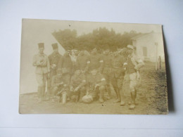 CARTE PHOTO LOT DE 2 SOLDAT MANOEUVRES A SOUK ABRAS ALGERIE 1929 - Andere & Zonder Classificatie