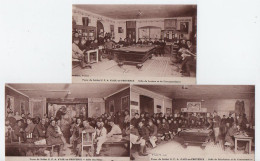 Carte Postale Ancienne X 3 - Dép. 13 - AIX EN PROVENCE - Foyer Du Soldat - Caserme