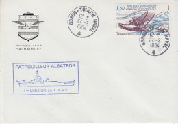 TAAF Patrouilleur Albatros 1er Mission Au TAAF Ca Toulon Naval 24.2.1984 (AW198) - Polar Ships & Icebreakers