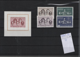 Jugoslavien Michel Cat.No  Mnh/** 958/961 + Sheet 7 - Unused Stamps
