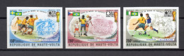 HAUTE VOLTA   N° 180 à 182  NON DENTELES  NEUFS SANS CHARNIERE  COTE ? €    FOOTBALL SPORT - Upper Volta (1958-1984)