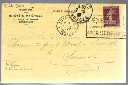 BRUXELLES Moniteur Des Intérêts Matériels, 27 Place Louvain, 1922, Demande Actions & Obligations Chemin Fer... - Autres & Non Classés