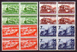 BULGARIA - 1939 - Locomotive - 4v ** Bl De 4 - Unused Stamps