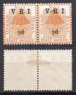 South Africa, Orange River Colony, MH, 1900, Michel 23, Overprint V.R.I., No Stop After V - Orange Free State (1868-1909)