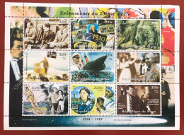 Niger - Events Of The 20th Century (1998) - MNH Sheet - Illegal Stamps - Niger (1960-...)
