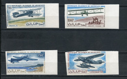 MAURITANIE AIRMAIL POSTE AERIENNE 57/60 AVIONS  NON DENTELE LUXE NEUF SANS CHARNIERE MNH - Mauritanië (1960-...)