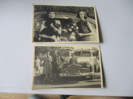 LOT DE 2 PHOTO TEDDY PIAZ CONCOURS ELEGANCE AUTO VOITURE  CASINO SAINT JEAN DE LUZ - Auto's