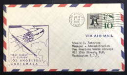 UNITED STATES, Circulated Cover « AVIATION », « PAN AM», « First Flight », 1960 - Brieven En Documenten