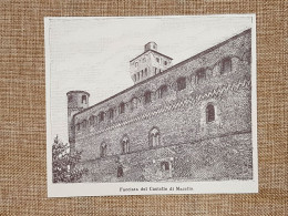 La Facciata Del Castello Di Macello Nell'800 Torino Piemonte - Other & Unclassified