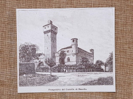 Prospettiva Del Castello Di Macello Nell'800 Torino Piemonte - Other & Unclassified