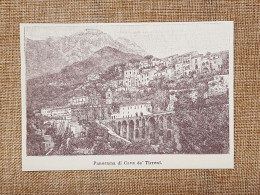 Il Panorama Di Cava De' Tirreni Nell'800 Salerno Campania - Andere & Zonder Classificatie