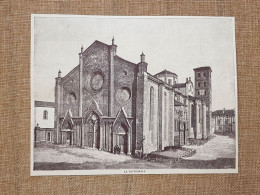 Asti Nell'800 La Cattedrale Piemonte - Autres & Non Classés