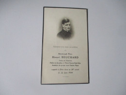 CURE PRETRE REVEREND PERE BEUCHARD  SCOUTISME FAIRE PART DECES - Obituary Notices