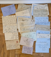 WWII Lot Lettres Pour Henri BOUYAT Dépôt Infanterie 181 Caserne Xaintrailles Bordeaux écrites En Français Et En Espagnol - 1939-45