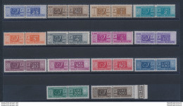 1946-1951 Italia - Repubblica , Pacchi Postali Filigrana Ruota, "Serietta" Completa 13 Valori, N. 66/79, MNH** Ottima Ce - Paquetes Postales