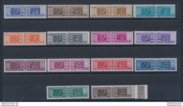 1946-1951 Italia - Repubblica , Pacchi Postali Filigrana Ruota, "Serietta" Completa 13 Valori, N. 66/79, MNH** Ottima Ce - Colis-postaux