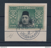 1914 Turchia -  Sultano Mohammed V , 193  USATO Su Frammento - Voivoda (Galata) - Andere & Zonder Classificatie