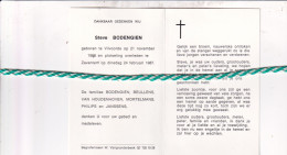 Steve Bodengien, Vilvoorde 1986, Zaventem 1987. Foto - Obituary Notices