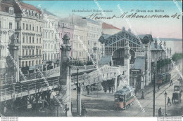 Cf476 Cartolina Grus Aus Berlin Tram Germania Germany 1908 - Autres & Non Classés