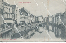 Cf480 Cartolina Gand Quai De La Grue Belgio Belgium Belgique - Other & Unclassified