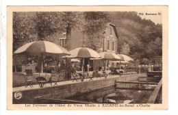 Les Terrasses De L'Hôtel Du Vieux Moulin à Juzaine-lez-Bomal Sur Ourthe - Durbuy
