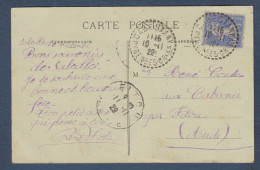 Pyrénées Orientales - Cachet Pointillé  CABESTANY - 1921-1960: Modern Period