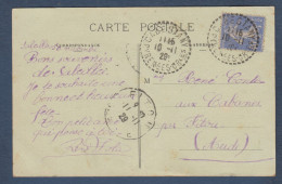 Pyrénées Orientales - Cachet Pointillé  CABESTANY - 1921-1960: Période Moderne