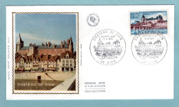 FDC France 1973 -  Le Château De Gien - YT 1758 - 45 Gien - 1970-1979