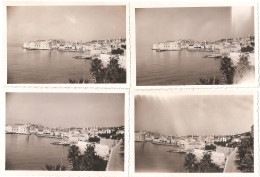 Croatie - DUBROVNIK - Vue Du Port - Lot De 4 Photographies Anciennes 5,9 X 8,6 Cm - Voyage En Yougoslavie 1951 - (photo) - Croatia
