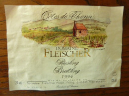 Domaine Fleischer - Riesling Breitling 1994 - Côtes De Thann - Pfaffenheim Alsace - Sonstige & Ohne Zuordnung