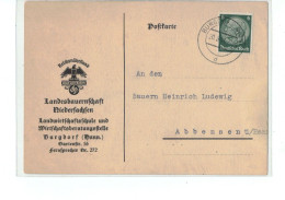 Beleg Postkarte DR Deutsches Reich - Reichsnährstand Blut Und Boden Niedersachen Burgdorf - O 1941 - Lettres & Documents