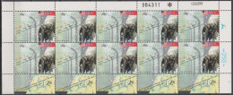 ISRAEL 1995 End Of Second World War, WWII.  Kleinbogen, Sheet Mi. 1331 MNH** (cat € 175,-) - Blocs-feuillets