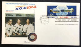 UNITED STATES, Uncirculated FDC « SPACE », « Commemorating APOLLO / SOYUZ », 1975 - United States