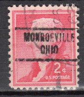 MM-925; USA Precancel/Vorausentwertung/Preo; MORNROEVILLE (OH), Type 734 - Préoblitérés