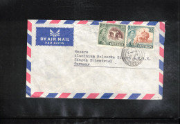 Cyprus 1959 Interesting Airmail Letter - Storia Postale