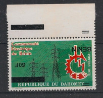 BENIN - 2009 - N°Mi. 1582 - Electricité - VARIETE Surcharge Inversée / Inv. Ovpt. - Neuf** / MNH / Postfrisch - Benin - Dahomey (1960-...)