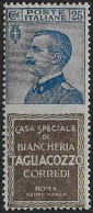 1924 Italia Pubblicitari 25c. Tagliacozzo Bc MNH Sassone N. 8 - Andere & Zonder Classificatie