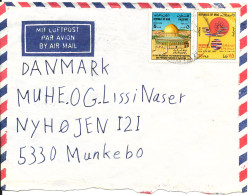 Iraq Air Mail Sent To Denmark With Topic Stamps The Cover Is Damaged At The Bottom By Opening - Irak