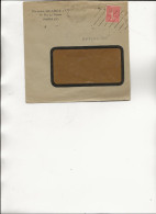 LETTRE AFFRANCHIE N° 190 OBLITEREE INEGALES E DIAGONALE N° BO 8320 4 OBLITEREE CAD PARIS 24   ANNEE 1929 - Mechanical Postmarks (Other)