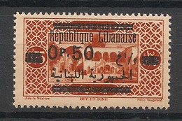 GRAND LIBAN - 1928 - N°YT. 117 - 0pi50 Sur 0pi75 Rouge - Neuf Luxe ** / MNH / Postfrisch - Ungebraucht