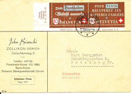 Switzerland Postcard Sent To Sweden 21-4-1942 - Brieven En Documenten