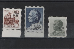 Jugoslavien Michel Cat.No Mnh/** 1755/1757 - Unused Stamps