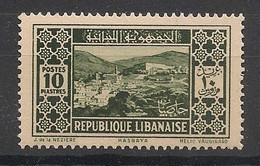 GRAND LIBAN - 1930 - N°YT. 144 - Hashaya 10pi Vert - Neuf Luxe ** / MNH / Postfrisch - Ungebraucht