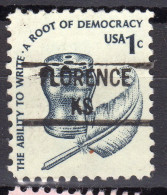 KS-229; USA Precancel/Vorausentwertung/Preo; FLORENCE (KS), Type 841 - Préoblitérés