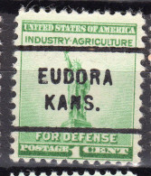 KS-222; USA Precancel/Vorausentwertung/Preo; EUDORA (KS), Type 712 - Vorausentwertungen