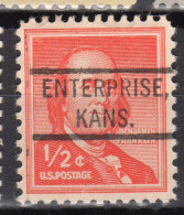 KS-220; USA Precancel/Vorausentwertung/Preo; ENTERPRISE (KS), Type 804 - Vorausentwertungen